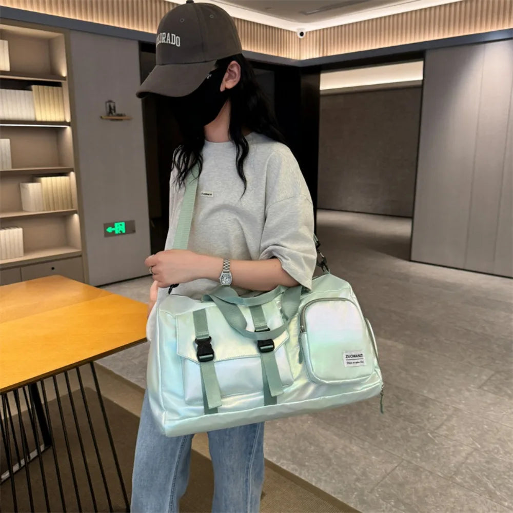Fashionable Holographic Weekend Travel Bag