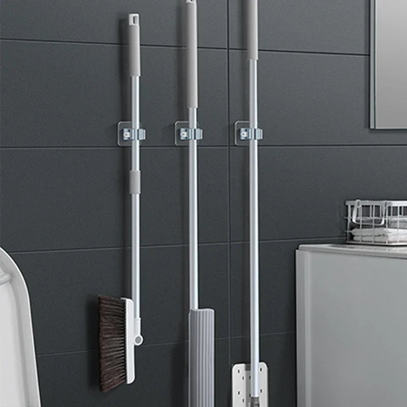 Easy Install Adhesive Wall Mop Holder Set of 4