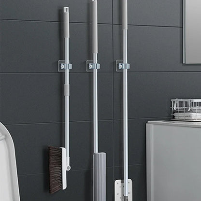 Easy Install Adhesive Wall Mop Holder Set of 4