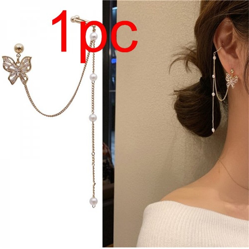 Beautiful Natural Butterfly Drop Earrings