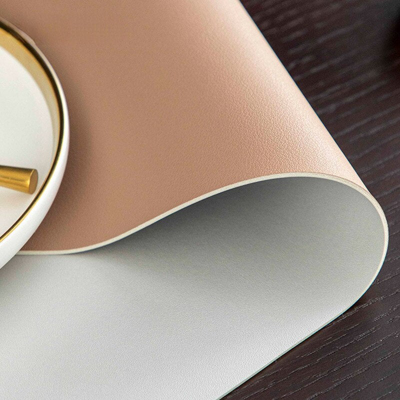 Simple Leather Waterproof Table Pad - Fesara
