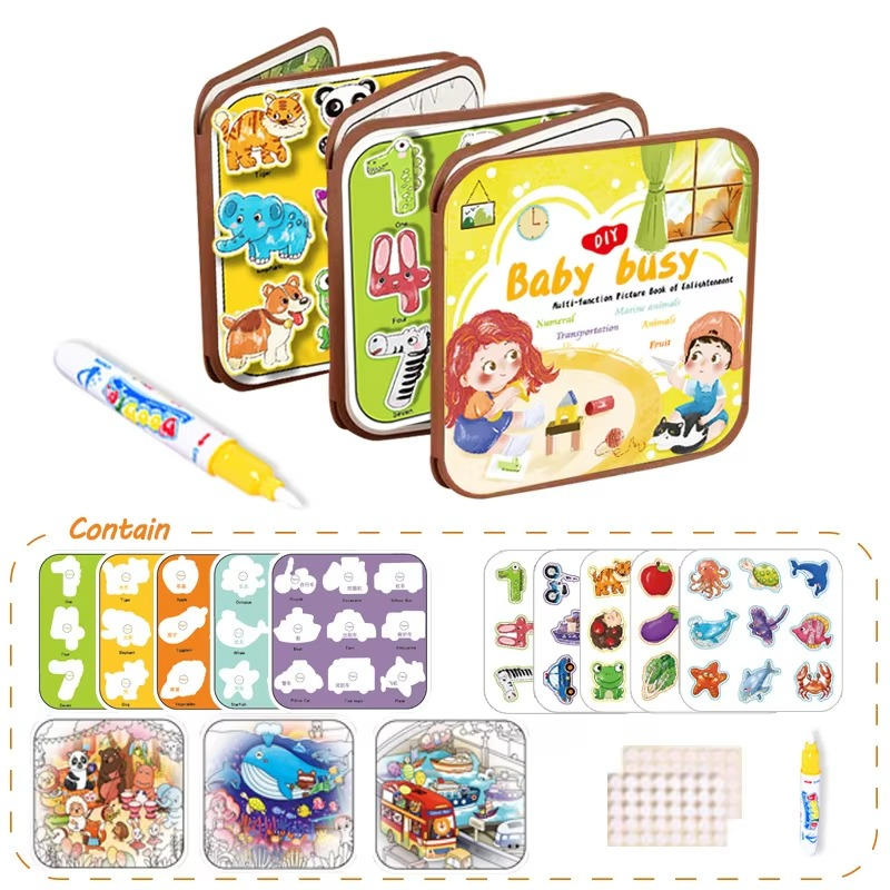 Interactive Kids Learning Story Book and Drawing Pad