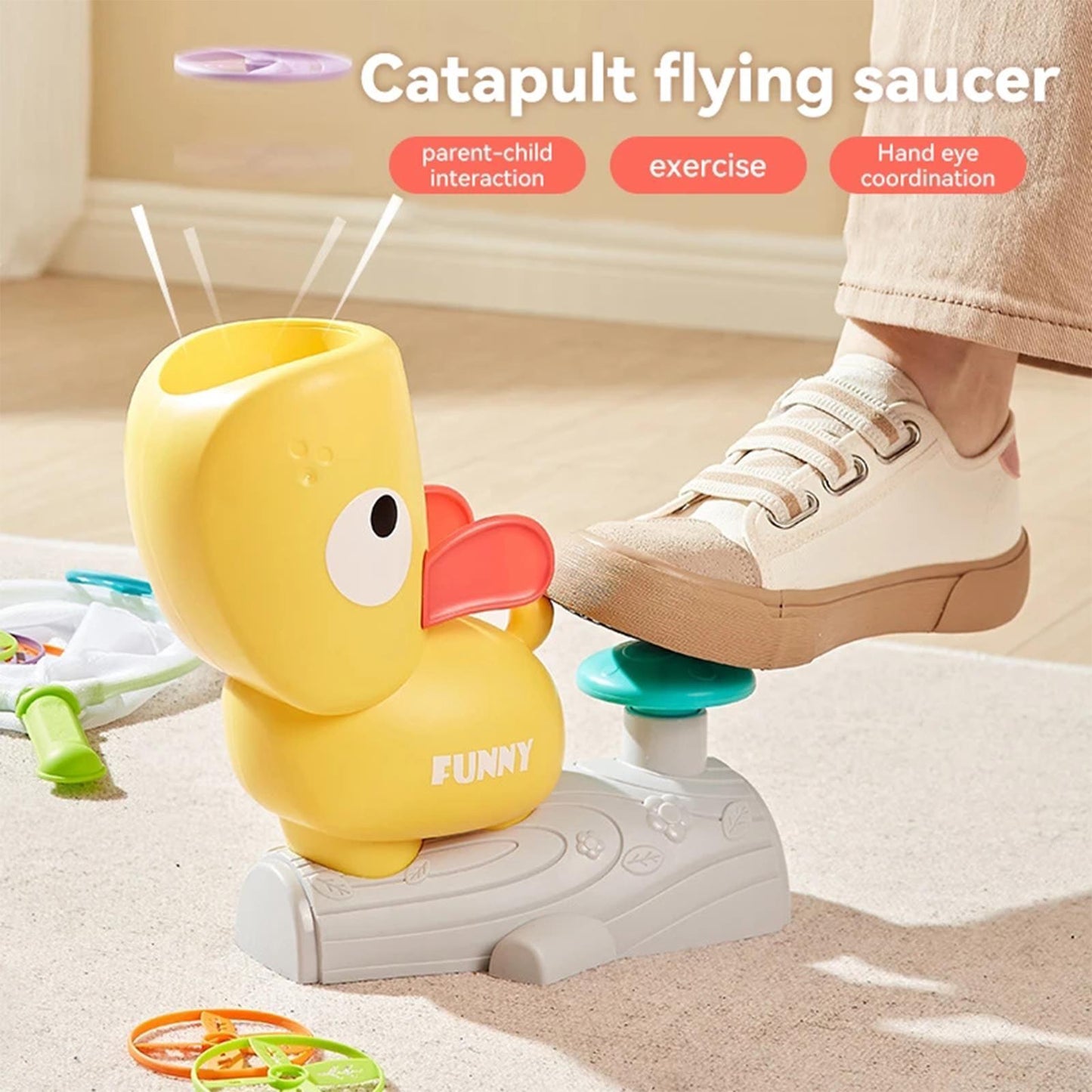 Fun Flying Disc Launcher Toy
