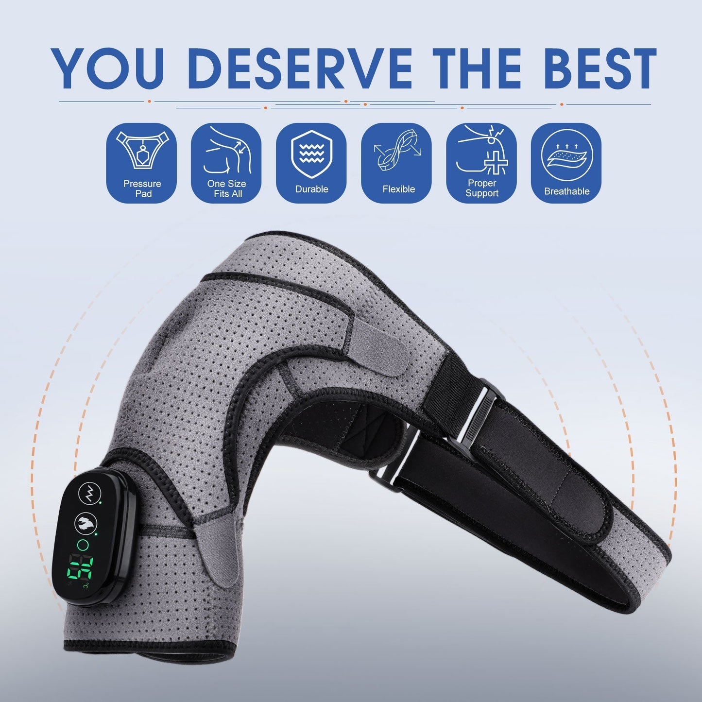 Relaxing Electric Heat Shoulder Wrap Massager