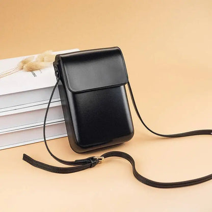 Simple Mini Faux Leather Cross Body Bag