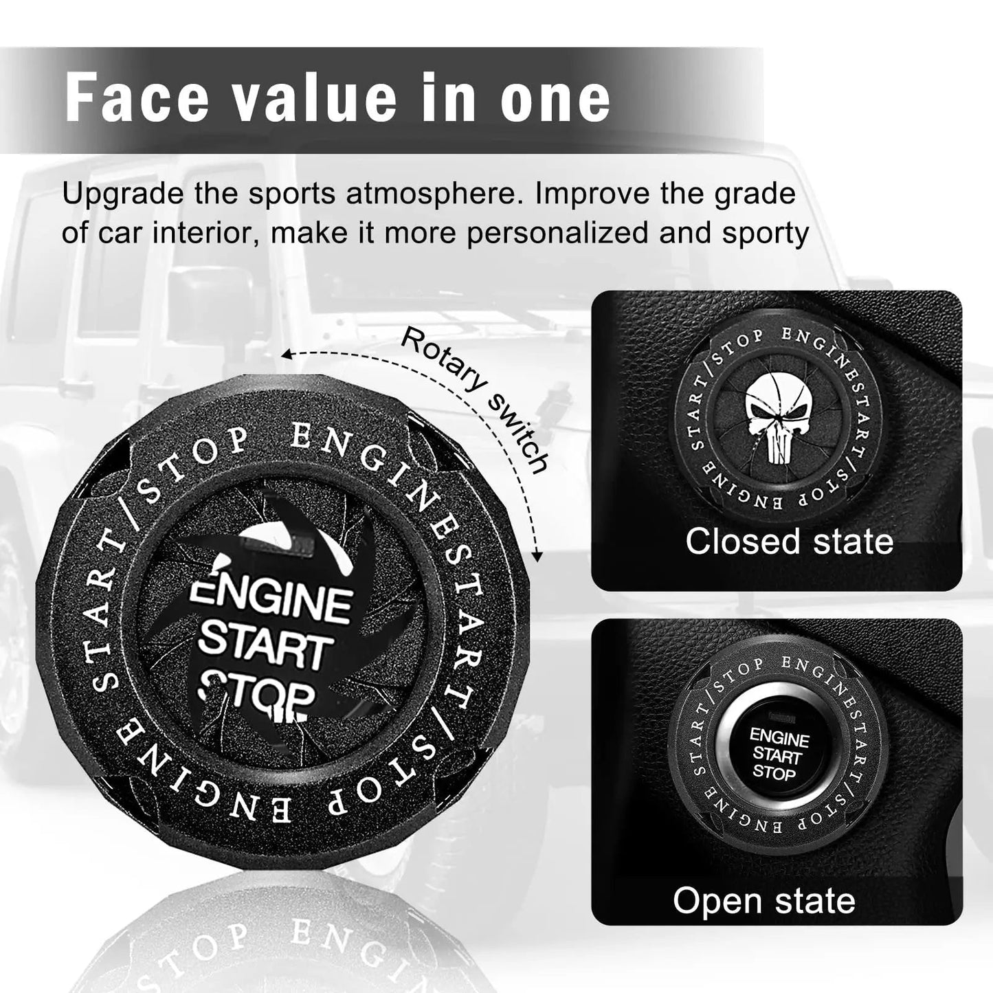 Premium Protective Car and Bike Start Button Cover