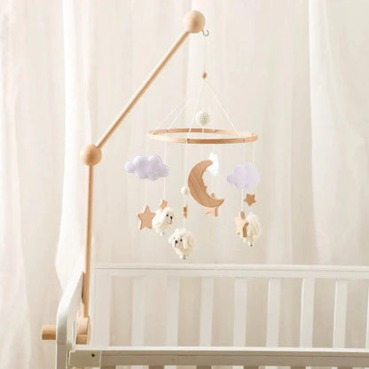 Gentle Wooden Baby Mobile No Battery Required