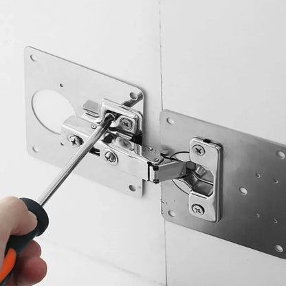 Fesara 2+2 Hinge Fixing Plates Kit with Screws Included