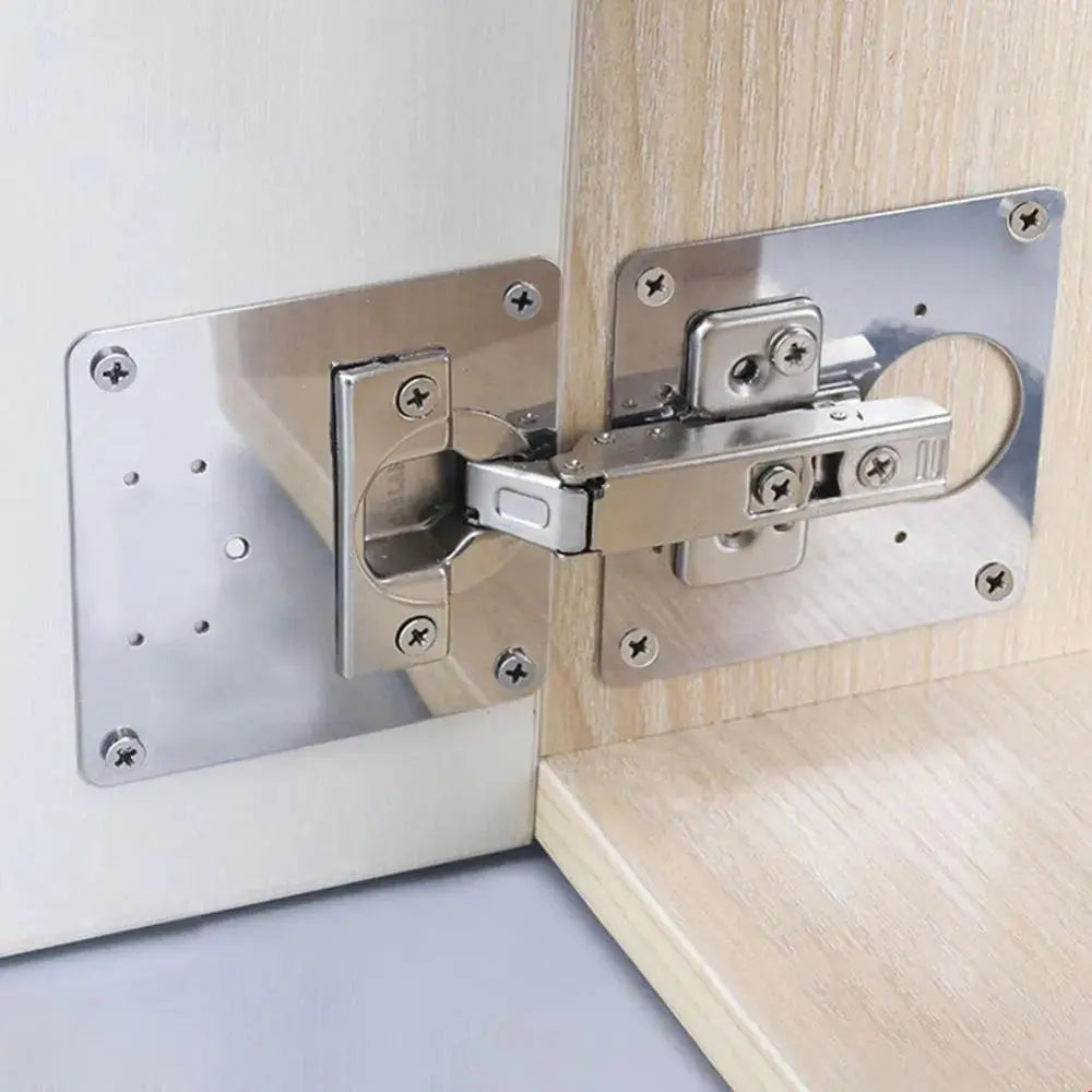 Fesara 2+2 Hinge Fixing Plates Kit with Screws Included