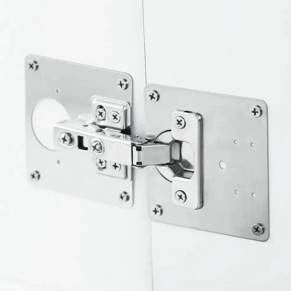 Fesara 2+2 Hinge Fixing Plates Kit with Screws Included