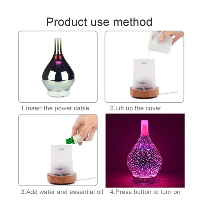 Soothing Aroma Essential Oil Diffuser with Calming LED Light