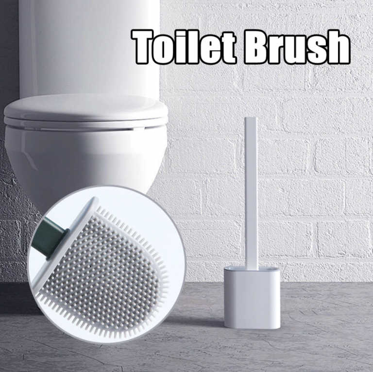 Flexible Toilet Brush with Soft Bristles for Easy Cleaning