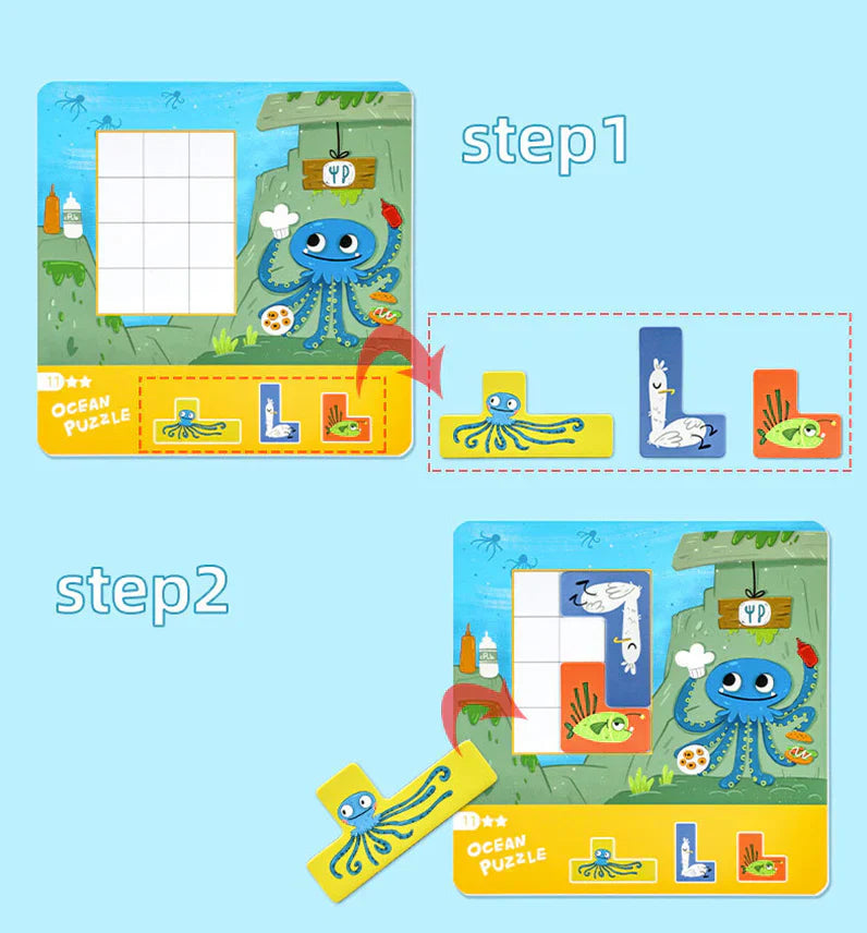 Colorful Ocean Theme Jigsaw Puzzle