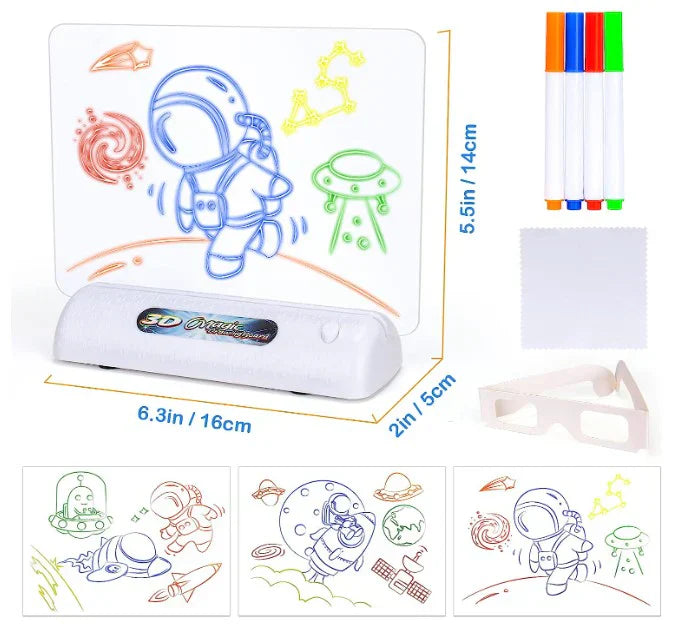 Bright Light Up Drawing Table