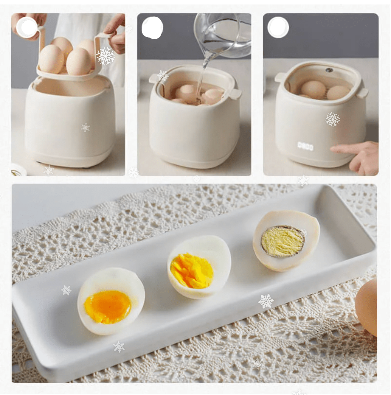 Easy Egg Cooker with 6 Preset Settings