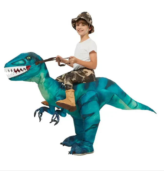 Inflatable Dinosaur Rider Costume for Kids Parties