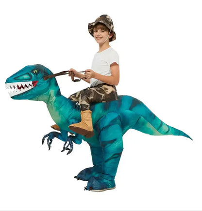 Inflatable Dinosaur Rider Costume for Kids Parties