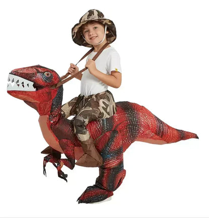 Inflatable Dinosaur Rider Costume for Kids Parties