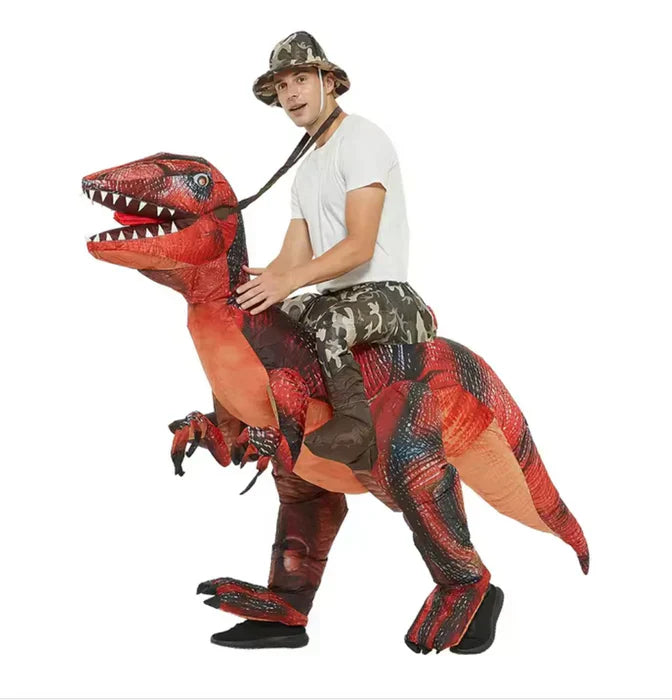 Inflatable Dinosaur Rider Costume for Kids Parties