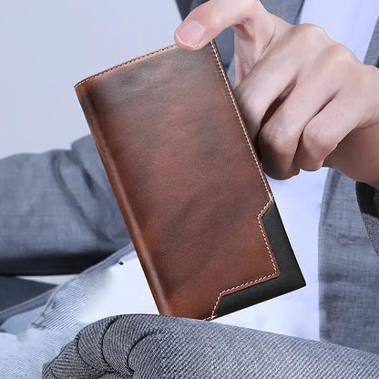 Thin Classic Wallet - Strong Faux Leather, Well Organized