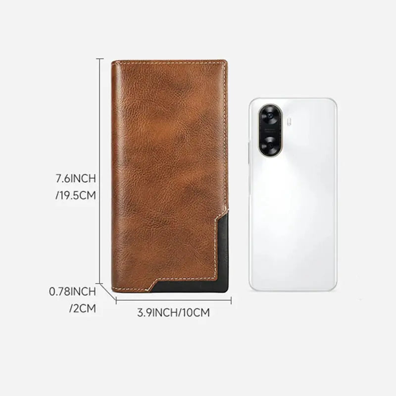 Thin Classic Wallet - Strong Faux Leather, Well Organized