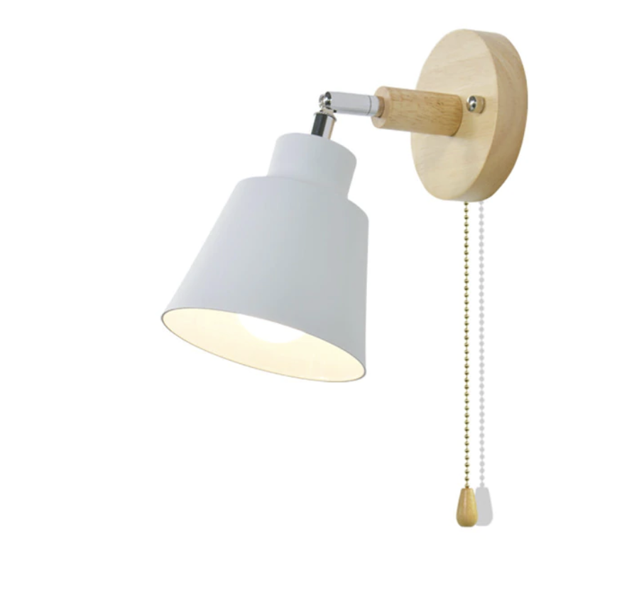 Rotating Modern Wall Light with Pull Chain Switch