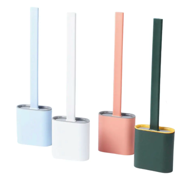 Easy Clean Toilet Silicone Brush Scrubber