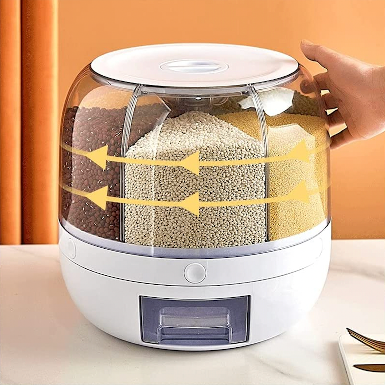 Automatic 360 Degree Pet Food Container