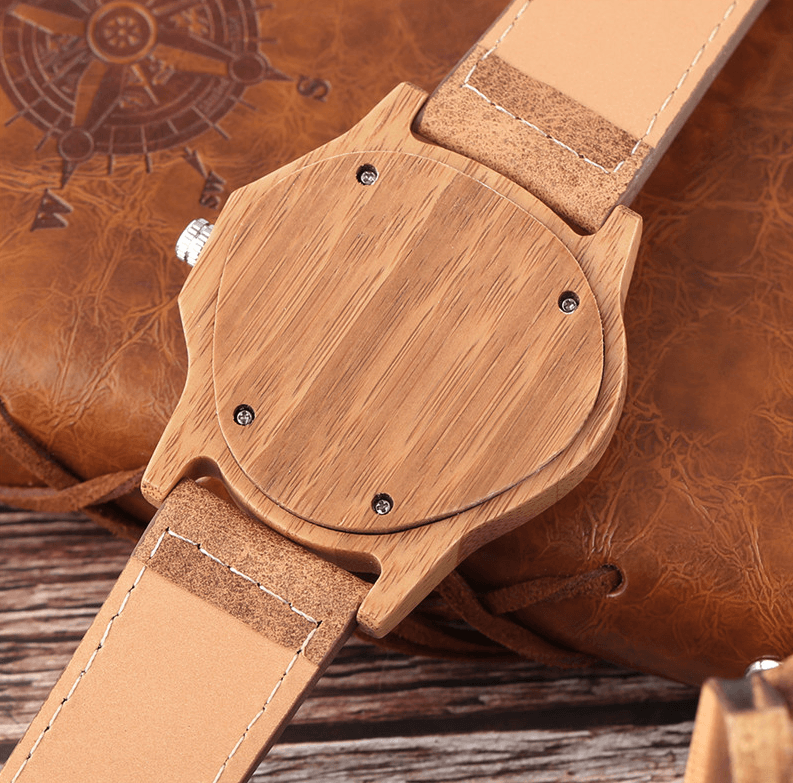 Eco Friendly Bamboo Wood Quartz Watch