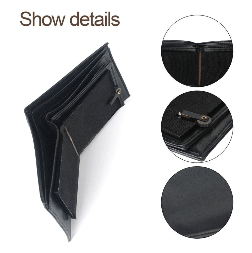 Leather Flame Pattern Wallet