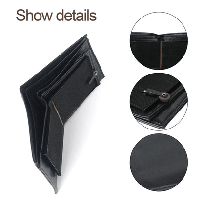 Leather Flame Pattern Wallet