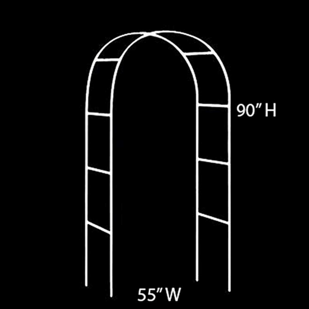 Elegant White Wedding Arch Decoration