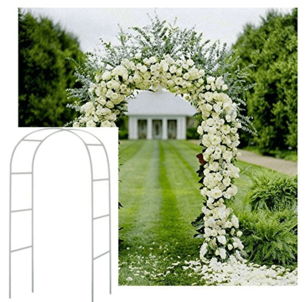 Elegant White Wedding Arch Decoration