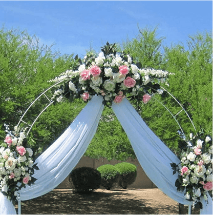Elegant White Wedding Arch Decoration