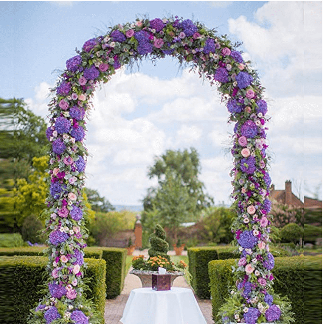 Elegant White Wedding Arch Decoration - Fesara
