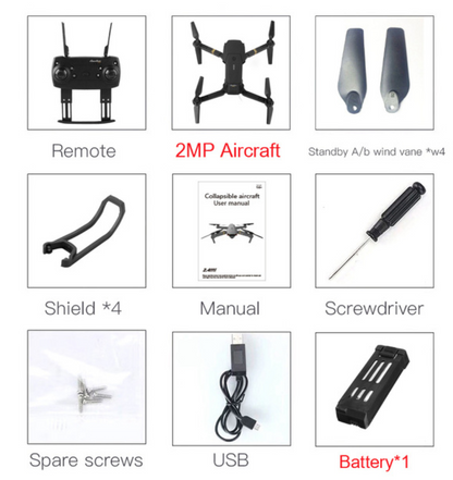 Portable Foldable HD Mini Drone With 2MP Camera