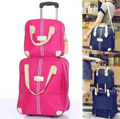 Versatile 2 in 1 Rolling Travel Luggage Bag