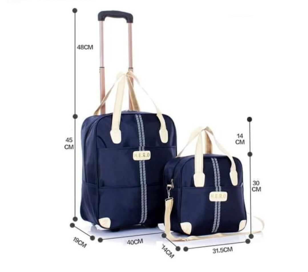 Versatile 2 in 1 Rolling Travel Luggage Bag