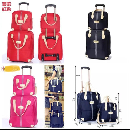 Versatile 2 in 1 Rolling Travel Luggage Bag