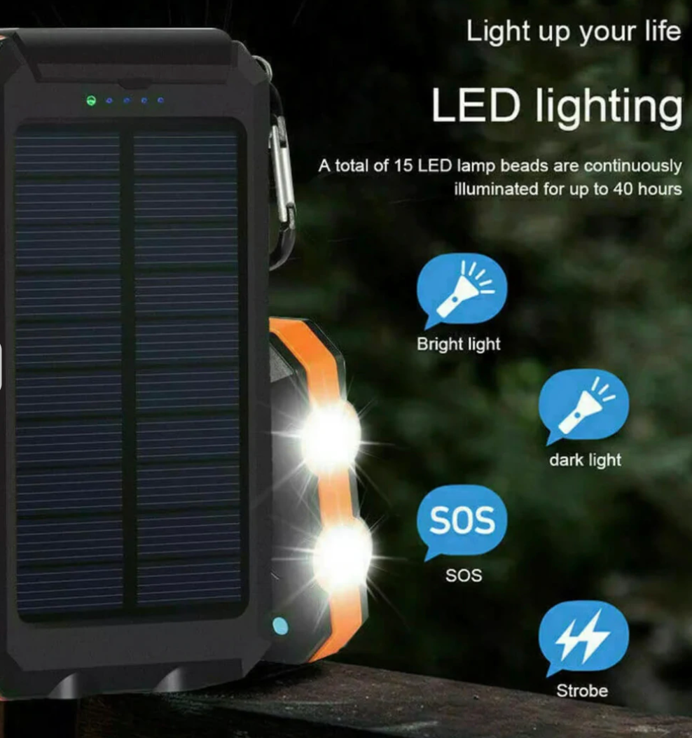 Portable Waterproof Solar Charger 500000mAh