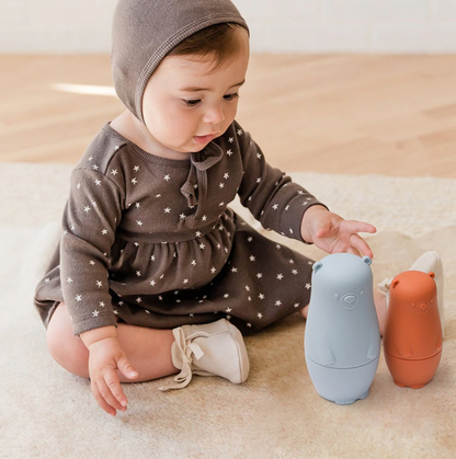 Colorful Silicone Stacking Russian Dolls