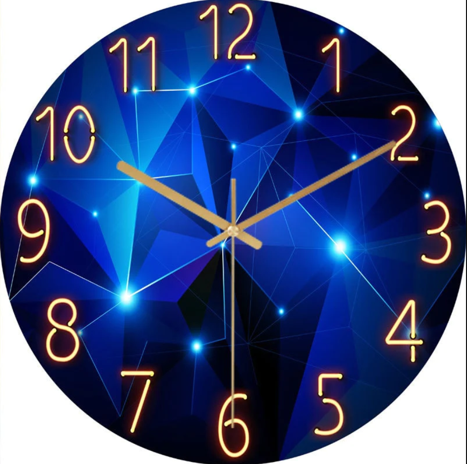 Modern Slim Large Wall Clock