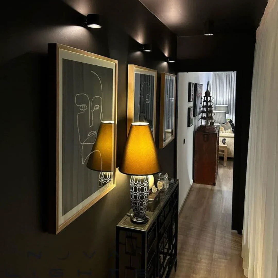 Circular Rotating Wireless Rechargeable Wall Lamp