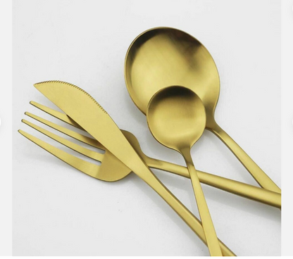 Modern Stainless Steel Flatware Simple Elegance