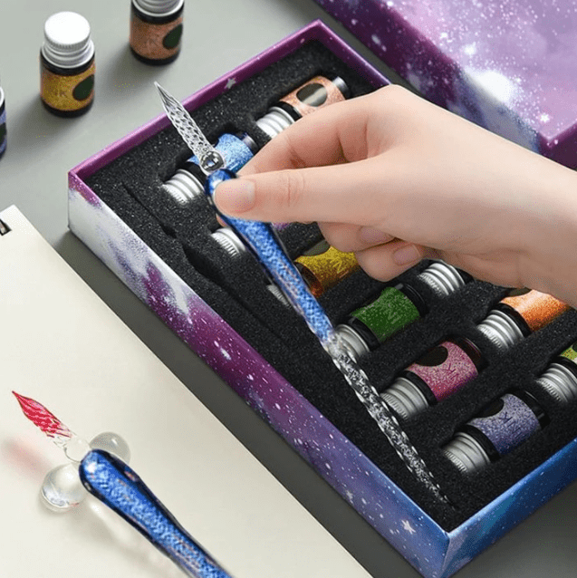 Beautiful Crystal Calligraphy Ink Set