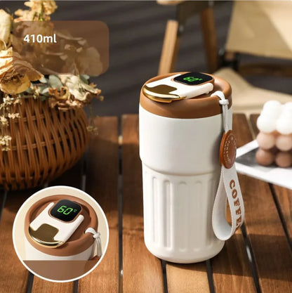 Insulated Thermal Mug with Temperature Control - 410ml - Fesara