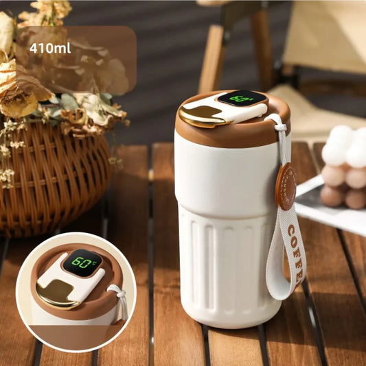 Insulated Thermal Mug with Temperature Control - 410ml - Fesara
