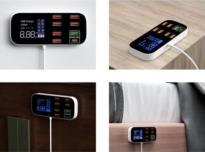 Compact Multiport Fast USB Charger Adapter