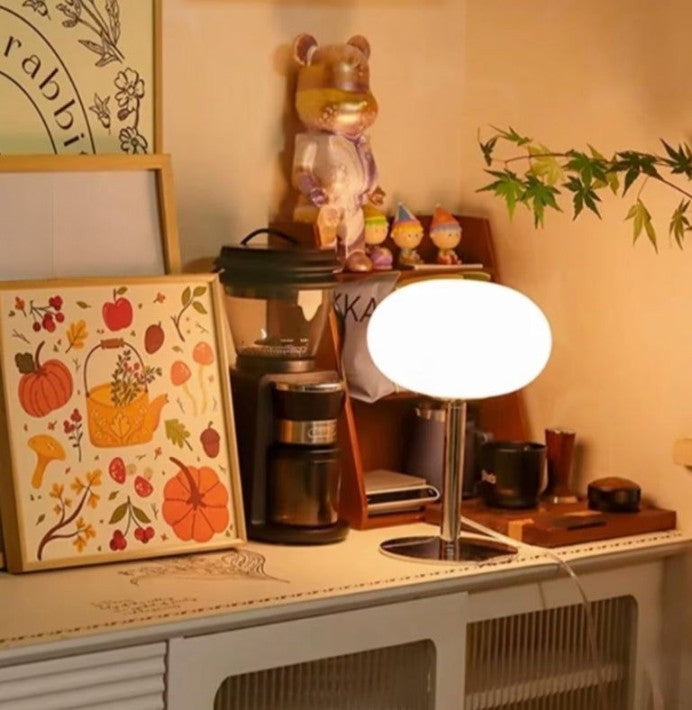 Calming Soft Beige Table Lamp for Warm Lighting