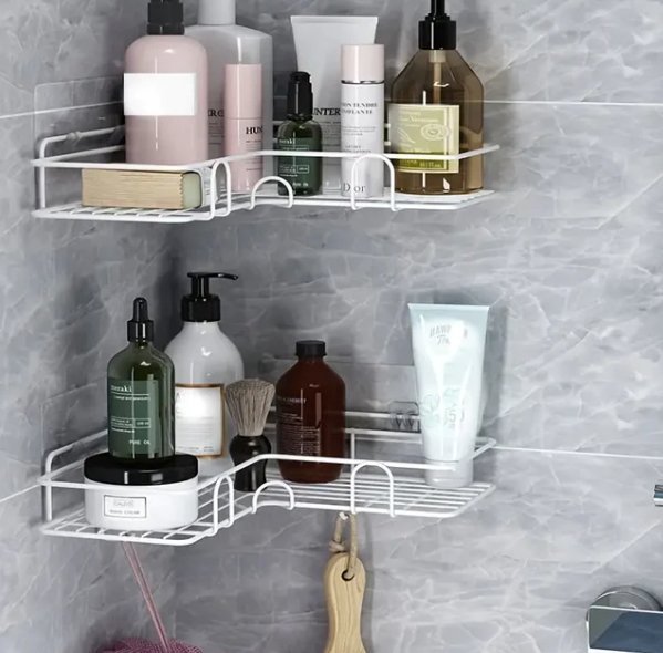 Compact Corner Bathroom Storage Unit